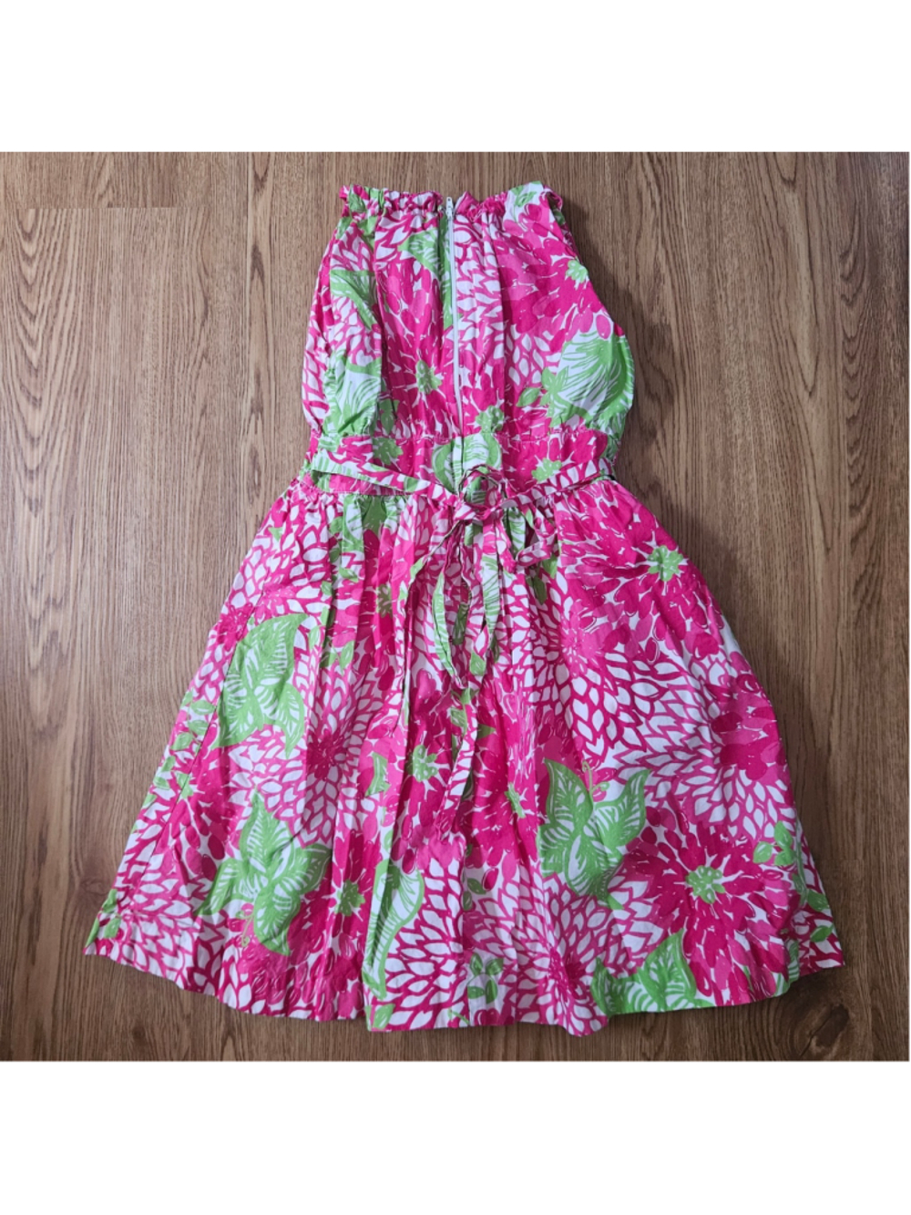 Lilly Pulitzer Jubilee Girls Sleeveless Dresses Floral Girly Girls 7 Set of 2 - Picture 4 of 6